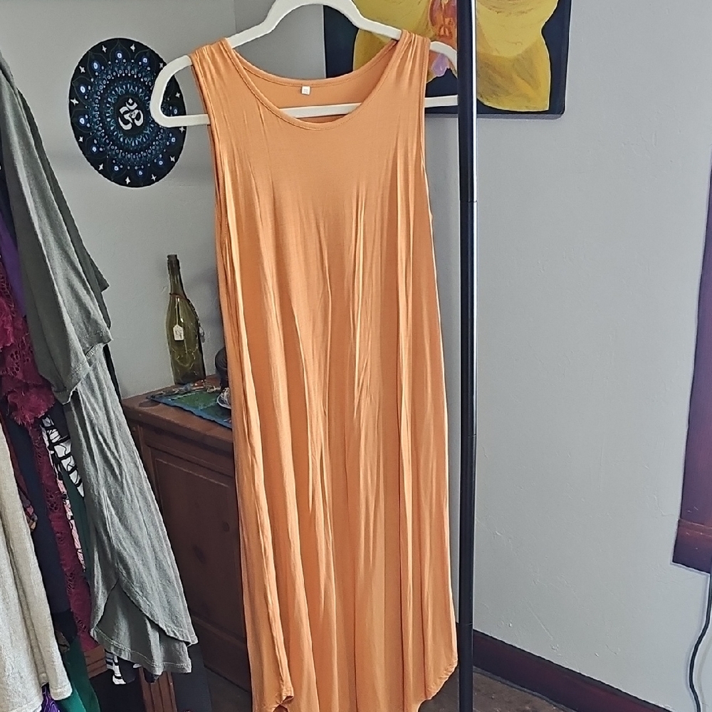 Sleeveless Mustard Dress NWOT